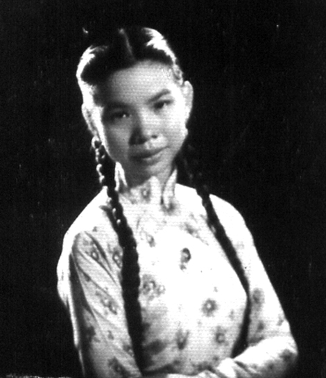 Chân dung bà Trịnh Thu Nga thời thiếu nữ