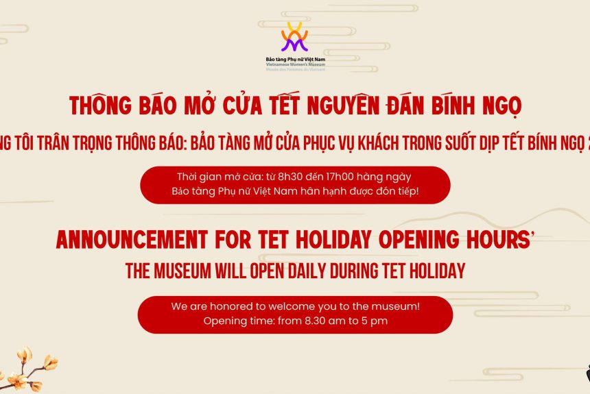 THÔNG BÁO MỞ CỬA TẾT NGUYÊN ĐÁN BÍNH NGỌ